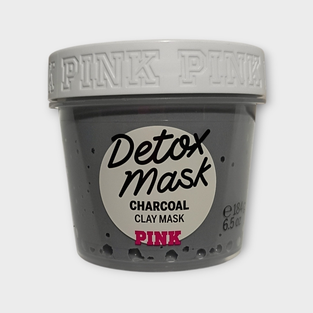 VS PINK Victoria's Secret Charcoal Clay Face & Body Detox Mask 6.5 Oz NEW